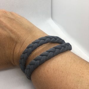 4 for $12: Paracord Bracelet Adjustable Gray